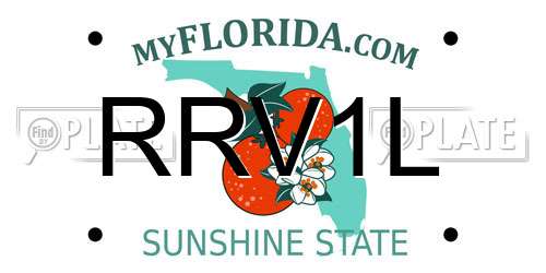RRV1L Florida License Plate