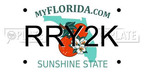 RRY2K Florida License Plate
