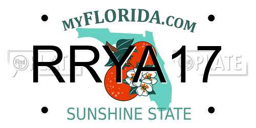 RRYA17 Florida License Plate