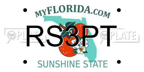 RS3PT Florida License Plate