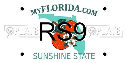 RS9 Florida License Plate