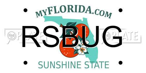RSBUG Florida License Plate