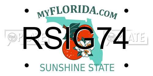 RSIG74 Florida License Plate