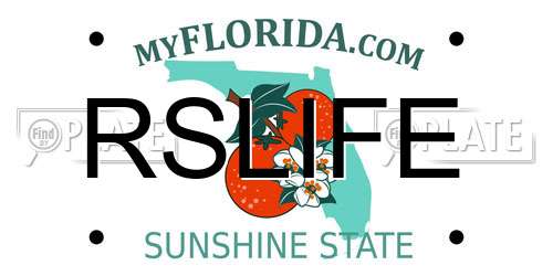 RSLIFE Florida License Plate