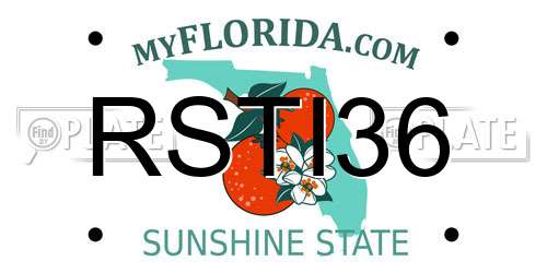 RSTI36 Florida License Plate