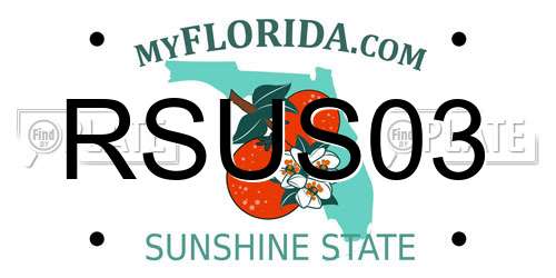RSUS03 Florida License Plate
