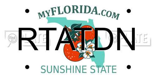RTATDN Florida License Plate
