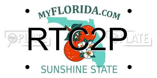 RTC2P Florida License Plate