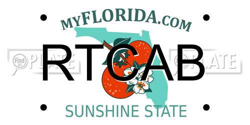 RTCAB Florida License Plate