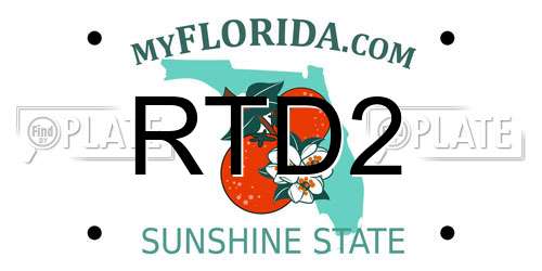 RTD2 Florida License Plate