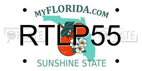RTLP55 Florida License Plate