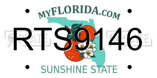 RTS9146 Florida License Plate