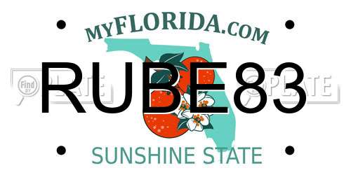 RUBE83 Florida License Plate