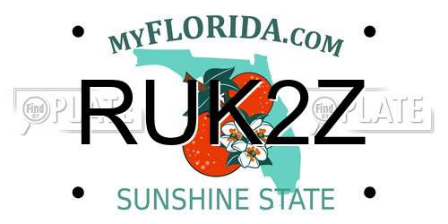 RUK2Z Florida License Plate