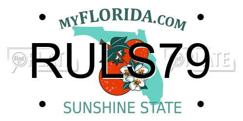 RULS79 Florida License Plate