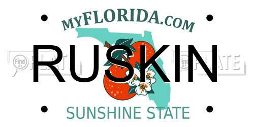 RUSKIN Florida License Plate