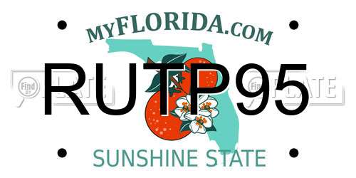 RUTP95 Florida License Plate