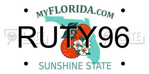 RUTY96 Florida License Plate