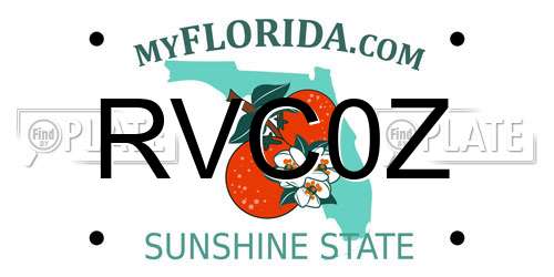 RVC0Z Florida License Plate