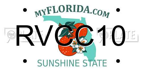 RVCC10 Florida License Plate