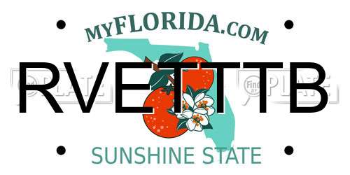 RVETTTB Florida License Plate