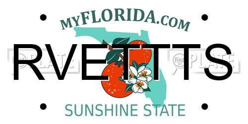 RVETTTS Florida License Plate