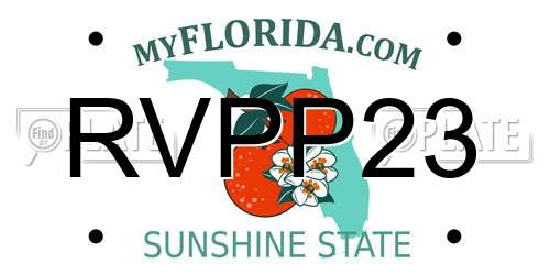 RVPP23 Florida License Plate