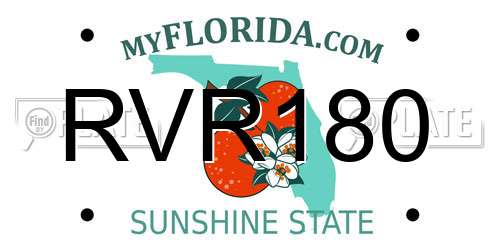 RVR180 Florida License Plate