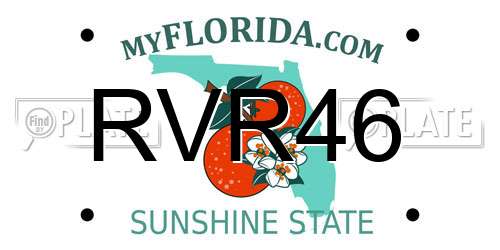 RVR46 Florida License Plate