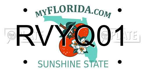 RVYQ01 Florida License Plate