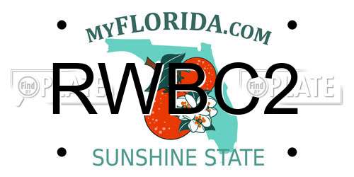 RWBC2 Florida License Plate