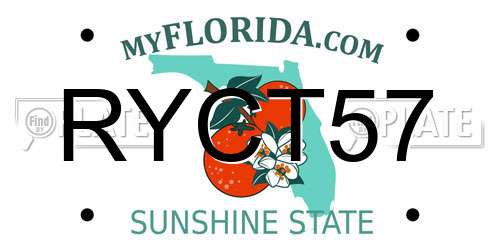 RYCT57 Florida License Plate