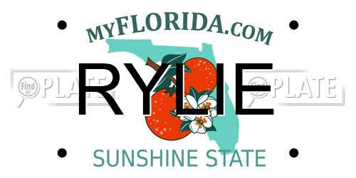 RYLIE Florida License Plate