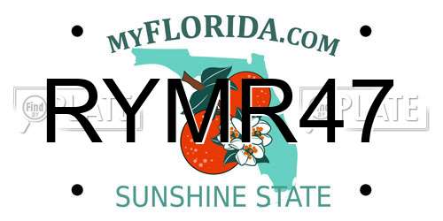 RYMR47 Florida License Plate
