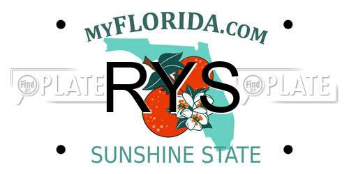 RYS Florida License Plate