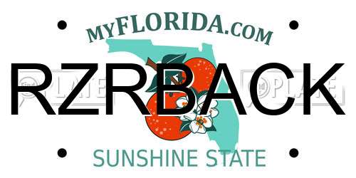 RZRBACK Florida License Plate