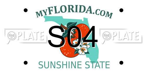 S04 Florida License Plate