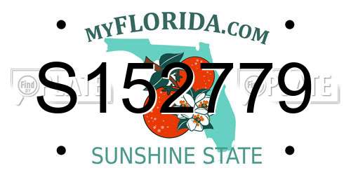 S152779 Florida License Plate