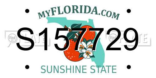 S157729 Florida License Plate