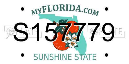 S157779 Florida License Plate