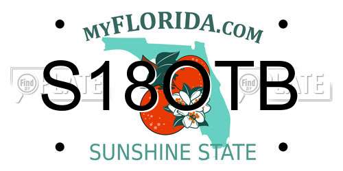 S18OTB Florida License Plate
