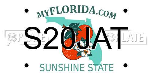 S20JAT Florida License Plate