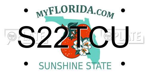 S22TCU Florida License Plate
