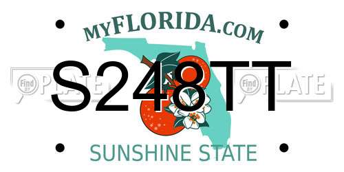S248TT Florida License Plate