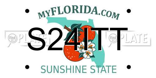 S24ITT Florida License Plate