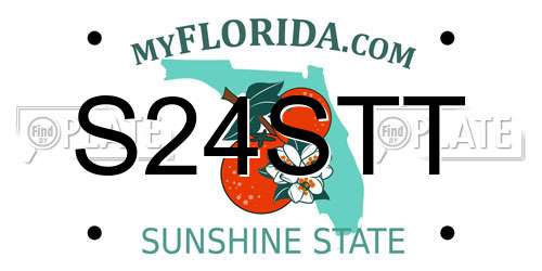 S24STT Florida License Plate