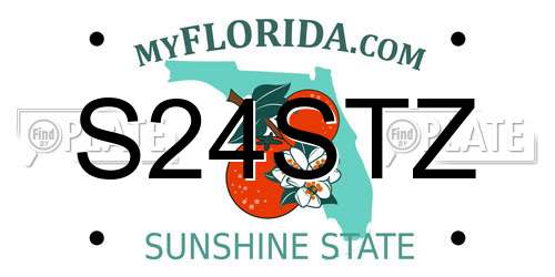 S24STZ Florida License Plate