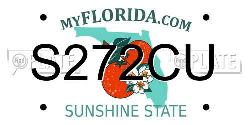 S272CU Florida License Plate
