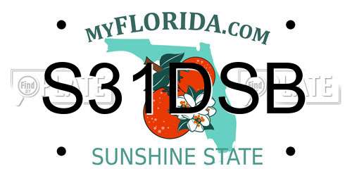 S31DSB Florida License Plate