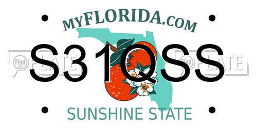 S31QSS Florida License Plate